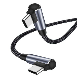 USB C �P�[�u�� L�� 1M Type-c L�^ PD�Ή� 60W�}���[�d �����ϋv�i�C���� MacBook/surface/Galaxy/Xperia��USB-C�@��Ή��y�r�f�I�o�͔�Ή��z