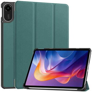 Gosento For Xiaomi Redmi Pad2 �P�[�X �X�^���h�@�\�t�� �J���O�ܔ��^�X�^���h�P�[�X PU���U�[ Redmi Pad 2 11�C���`�i2025�j �J�o�[ (�Z���ΐF�j