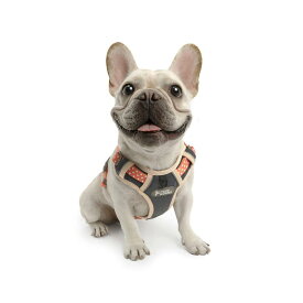 【日本正規品】TUFF HOUND 犬 ハーネス メッシュ素材 通気性一番 夜間反射 引っ張り防止 歩行補助 人気 可愛い 軽量 小型犬 中型犬 大型犬 柴犬 胴輪 調節可能 散歩用(L, グレー)