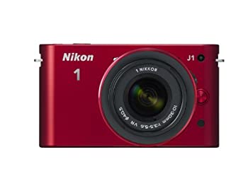 (ジェイワン) J1 (ニコンワン) 1 Nikon ミラーレス一眼カメラ 【中古】Nikon 標準ズームレンズキット RD J1HLK レッドN1 ミラーレス一眼カメラ