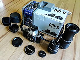 【中古】(非常に良い)OLYMPUS ミラーレス一眼 OM-D E-M5 ダブルズームキット シルバー 1605万画素 防塵 防滴 OM-D E-M5 DZKIT SLV