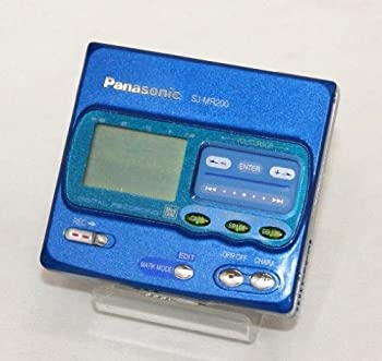 中古 Panasonic パナソニック SJ-MR200-A 春の新作続々 ブルー ポータブルMDレコーダー MDウォークマン 早割クーポン MDプレーヤー MDLP非対応 MD録音再生兼用機 録再