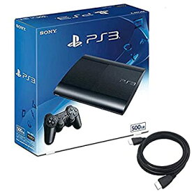 【中古】(非常に良い)PlayStation3 チャコール・ブラック 500GB (CECH4300C) 特典アンサー PS3用 HDMIケーブル2.0M付