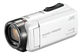 【中古】(非常に良い)JVC ビデオカメラ Everio R 防水5m 防塵仕様 耐低温 耐衝撃 内蔵メモリー32GB パールホワイト GZ-R400-W