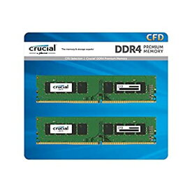 【中古】(非常に良い)CFD販売 デスクトップPC用メモリ PC4-19200(DDR4-2400) 4GB×2枚 ／ 288pin ／ Crucial by Micron ／ W4U2400CM-4G