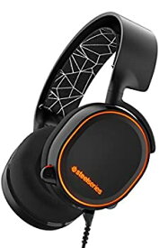 【中古】(非常に良い)密閉型 ゲーミングヘッドセット SteelSeries Arctis 5 Black 61443