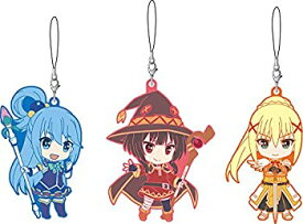 【中古】(非常に良い)ねんどろいどぷらす この素晴らしい世界に祝福を! 2 ラバーストラップセット アクア&めぐみん&ダクネス