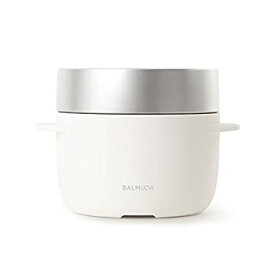 【中古】(非常に良い)バルミューダ 3合炊き電気炊飯器 BALMUDA The Gohan K03A-WH(ホワイト)