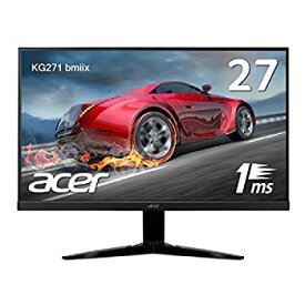 【中古】(非常に良い)Acer ゲーミングモニター KG271bmiix 27インチ 応答速度1ms／Free Sync／フレームレス／スピーカー内蔵