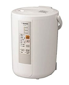 【中古】(非常に良い)象印 加湿器 木造:8畳／プレハブ洋室:13畳 スチーム式 フィルター不要 ホワイト EE-RM50-WA