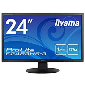 【中古】iiyama モニター ディスプレイ E2483HS-B3(24インチ／フルHD／TN／HDMID-subDisplayPort／)