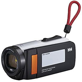 【中古】JVCKENWOOD HELLY HANSEN×JVC ビデオカメラ Everio R 防水 防塵 32GB ノルディックホワイト GZ-HH140-W