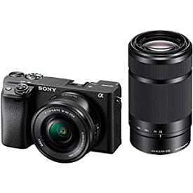 【中古】ソニー SONY ミラーレス一眼 α6400 ダブルズームレンズキット SELP1650 F3.5-5.6+SEL55210 F4.5-6.3 SEL5