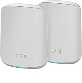 【中古】(非常に良い)ネットギア Orbi WiFi6 Micro (NETGEAR) メッシュwifi 無線lan ルーター RBK352 [ルーター&サテライト] 2台セット 11ax (wifi 6) ax1800