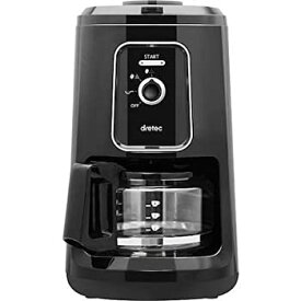 【中古】(非常に良い)ドリテック(dretec) 全自動コーヒーメーカー「ブエノカフェ」2段階調整 自動保温機能 CM-200BK