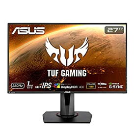 【中古】ASUS TUF Gaming ゲーミングモニター VG279QM 27インチ フルHD IPS HDR 280Hz 1ms HDMI×2 DP G-S