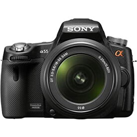 【中古】ソニー SONY ミラーレス一眼 α55 ズームレンズキット DT 18-55mm F3.5-5.6 SAM付属 SLT-A55VL