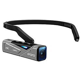 【中古】Ordro EP7 最新型 4K 60FPS ビデオカメラ ウェアラブル式 Vlogビデオカメラ FPV 二軸防振搭載 IP65防水 WI-FIアプリ制