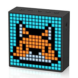 【中古】(未使用品)Divoom Timebox Evo ポータブル Bluetooth ピクセルアートスピーカー 256プログラム可能なLEDパネル付き 3.