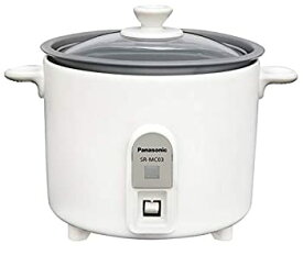 【中古】パナソニック 炊飯器 1.5合 1人用炊飯器 自動調理鍋 ミニクッカー ホワイト SR-MC03-W
