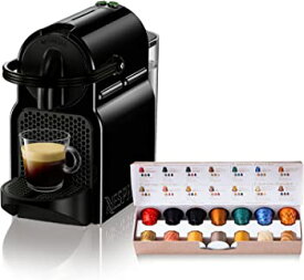 【中古】(非常に良い)ネスプレッソ カプセル式コーヒーメーカー イニッシア ブラック 水タンク容量0.6L コンパクト 軽量 D40-BK-W