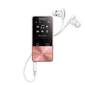 【中古】(非常に良い)ソニー ウォークマン Sシリーズ 4GB NW-S313 : MP3プレーヤー Bluetooth対応 最大52時間連続再生 イヤホン付属 2017年モデル ライトピンク NW-S3
