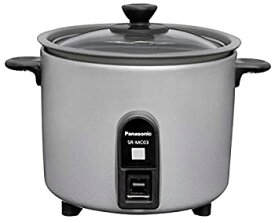 【中古】(非常に良い)パナソニック 炊飯器 1.5合 1人用炊飯器 自動調理鍋 ミニクッカー シルバー SR-MC03-S