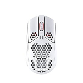 【中古】(未使用品)HyperX Pulsefire Hasteワイヤレスゲーミングマウス ゲーマー向け 超軽量六角シェルデザイン 62グラム ホワイト 2年保