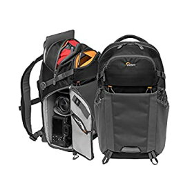 【中古】(非常に良い)Lowepro ロープロ カメラリュック フォトアクティブ BP200AW 22L レンズ付ミラーレスカメラ+交換レンズ1本+アクセ+12inchタブレット ブラック／グ