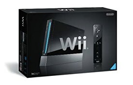 【中古】(非常に良い)Wii本体 (クロ) (「Wiiリモコンジャケット」同梱) (RVL-S-KJ) 【メーカー生産終了】