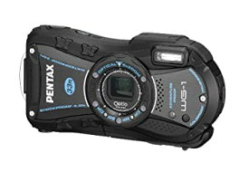 【中古】PENTAX 防水デジタルカメラOptio WG-1 ブラック 約1400万画素 広角28mm 光学5倍 CALSモード 10m防水 超解像 1cmマクロ OPTIOWG-1BK