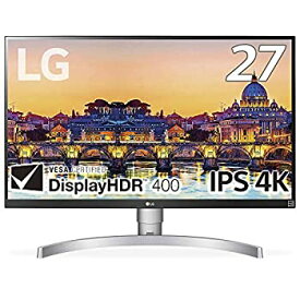 【中古】LG モニター ディスプレイ 27UL650-W 27インチ/4K/DisplayHDR400/FreeSync/IPS非光沢/HDMI×2、DisplayPort/高さ調節、ピボット対応
