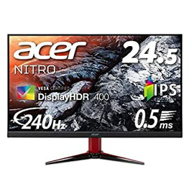 【中古】Acer公式 ゲーミングモニター Nitro VG252QXbmiipx 24.5インチ IPS 非光沢 フルHD 0.5ms （GTG, Min.）240Hz HDMI G-SYNC Compatible VESA Displ