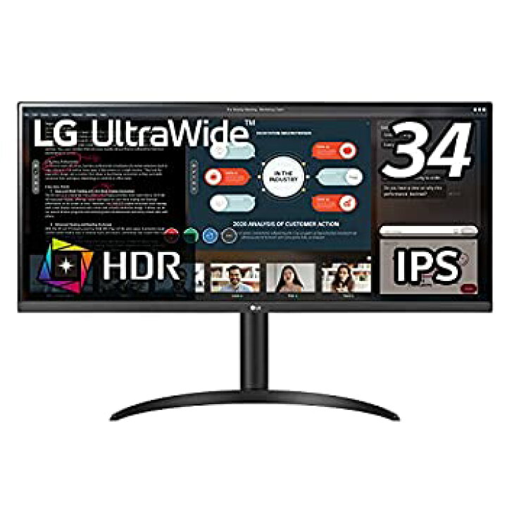 楽天市場】【中古】LG モニター ディスプレイ 34WP550-B 34インチ/21:9 