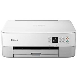 【中古】Canon プリンター A4インクジェット複合機 PIXUS TS5430 ホワイト 2021年モデル テレワーク向け 4色・一体型・対応インクBC-360/361シリーズ