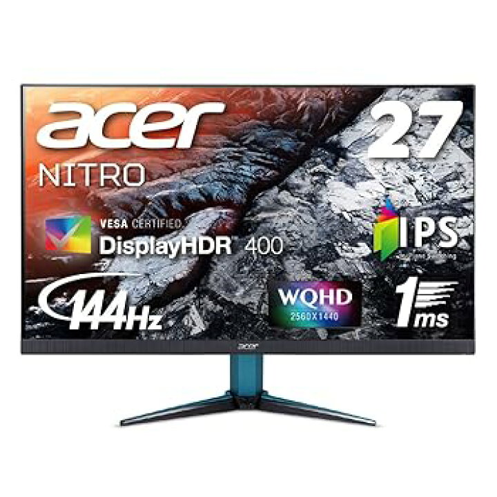 楽天市場】【中古】Acer ゲーミングモニター Nitro 27インチ WQHD 