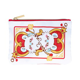 【中古】サンスター文具 ちいかわ ポーチ フラットポーチ Wonder Tea Time トランプB S2332256