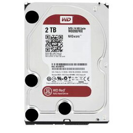 【中古】WD HDD 内蔵ハードディスク 3.5インチ 2TB WD Red NAS用 WD20EFRX SATA3.0 5400rpm