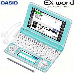 新しいスタイル 中古 カシオ計算機 電子辞書 EX-word XD-N4800 ライトグリーン 出色 高校生モデル XD-N4800LG 140コンテンツ
