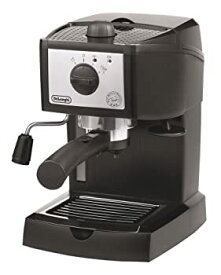 【中古】(非常に良い)デロンギ(DeLonghi)エスプレッソ・カプチーノメーカー スタンダードモデル ブラック×シルバー 1L ?EC152J