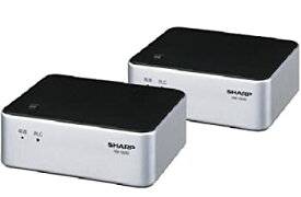 【中古】(非常に良い)SHARP PLC（高速電力線通信）アダプター LAN1ポート+LAN1ポートタイプ 初期設定済ペアモデル HN-VA10S