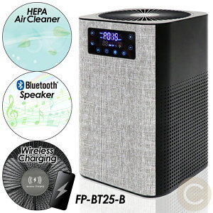 ��C����@ �X�s�[�J�[���� ���C�����X���d 3in1 ���W�oHEPA�t�B���^�[ ���y�������� �X�}�z�[�d �u���[�g�D�|�X PM2.5 UV���� �C���~�l�[�V�����@�\ FP-BT25-B
