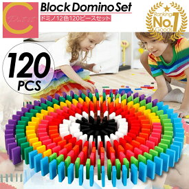 楽天ランキング1位獲得【 プレゼントキャンペーン中！ 送料無料 】cocoiine ドミノ おもちゃ 知育ブロック ドミノ倒し ブロック 積み木 知育玩具 知育おもちゃ 小学生 女の子 男の子 子供 誕生日 プレゼント ギフト キッズ 120個 12色セット 木製 カラフル こども