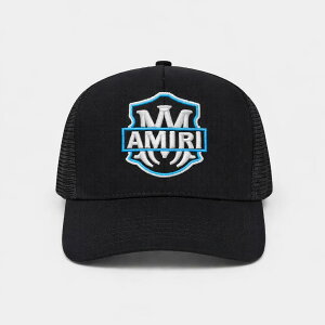 �A�~�� AMIRI �L���b�v MA EMBLEM TRUCKER HAT AMSAHE1010 MA�G���u�����g���b�J�[�n�b�g �����Y ���S �h�J �X�q 001 BLACK