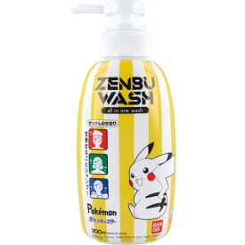 【まとめ買い】ZENBUWASH ポケットモンスター せっけんのかおり 300mL
