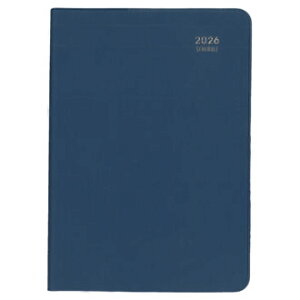 ダイゴー2026年1月始まり ミル MILL E7768 ホリゾンタル レフト BASIC B6 ネイビー スケジュール帳