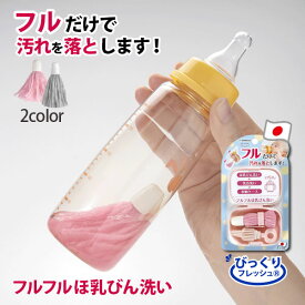 【ポイント最大47倍】びっくりフルフルほ乳びん洗い [サンコー] 日本製 ブラシ 乳首洗い 2点セット 手のひらサイズ 持ち運び 収納ケース付 びっくりフレッシュ 洗浄 水を入れて振るだけ ピンク CL-89 グレー CL-90【ポイント2倍】【フラリア】[PNG02]