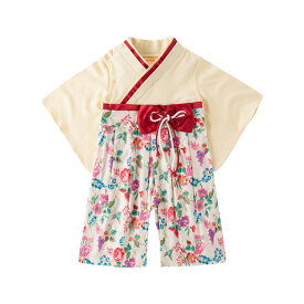 【まとめ割5%OFF】袴 ロンパース 赤ちゃん ベビー お正月 男の子 女の子 春 秋 冬 簡単お着替 ひな祭り 衣装 初節句 100日祝い お食い初め コットン フォーマル ベビー服