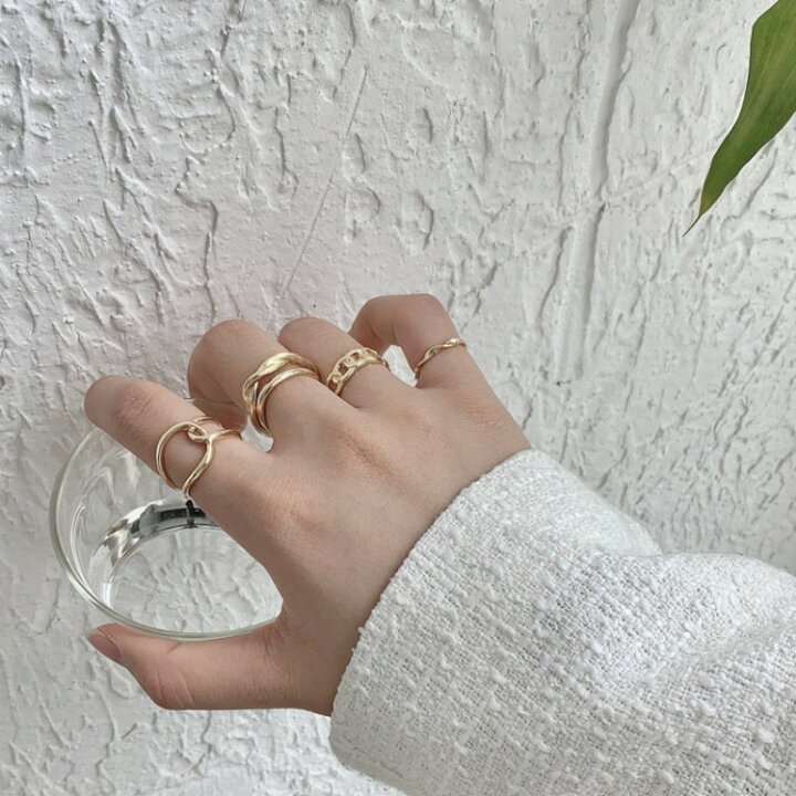楽天市場】5点リングセット セット シルバー ゴールド 金 銀 ring 