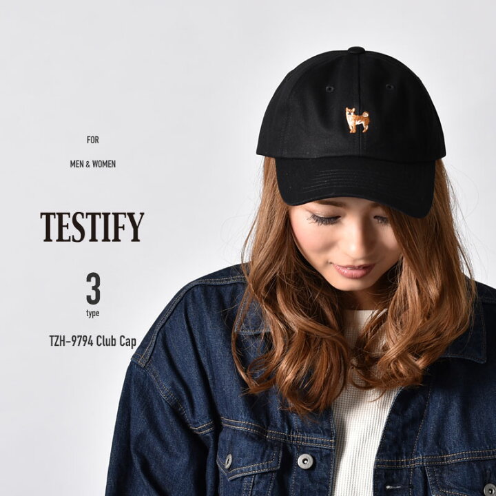 楽天市場 キャップ 帽子 メンズ レディース クラブ 温泉 自転車 犬 キャップ テスティファイ Testify Coco Lucia 楽天市場店